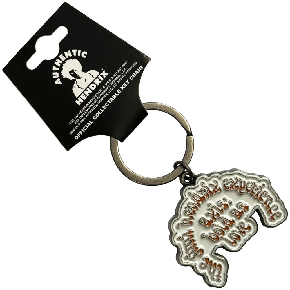 Jimi Hendrix - Axis Keychain - Silver coloured